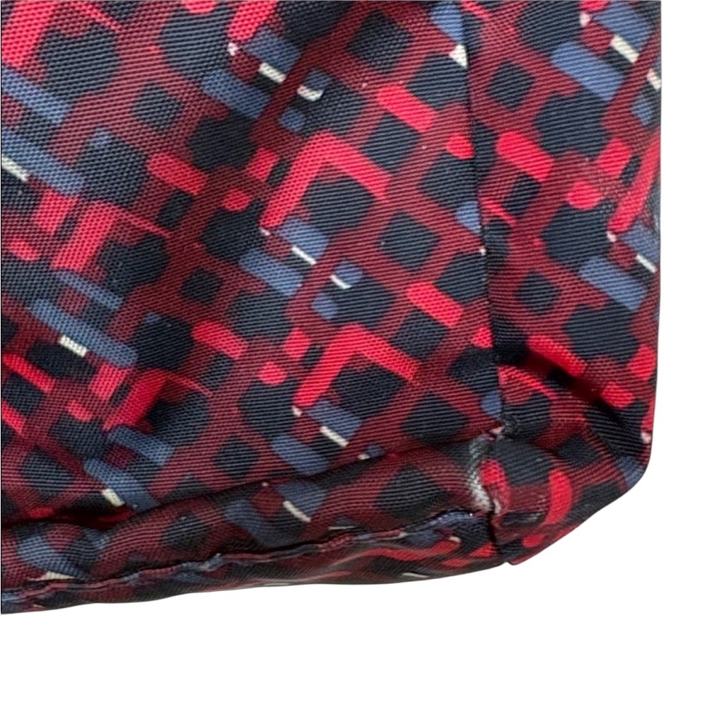 Kipling Red Black Pattern Rectangle Crossbody Bag… - image 6